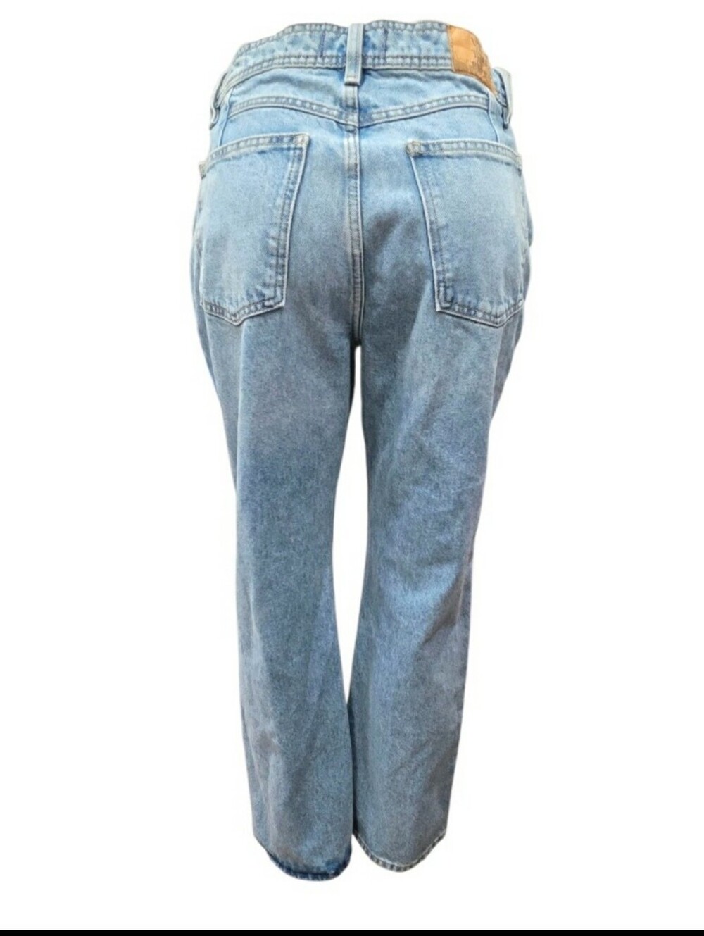 We The Free Women 29 Union Blue Denim Xena High Rise Slim Straight Jeans - Picture 3 of 14